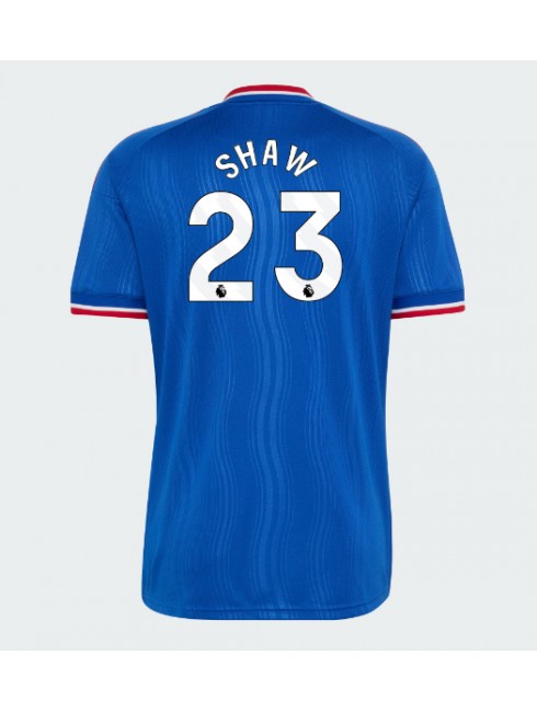 Moški Nogometna dresi replika Manchester United Luke Shaw #23 Gostujoči 2026-27 Kratek rokav Moški Nogometna dresi replika Manchester United Luke Shaw #23 Gostujoči 2026-27 Kratek rokav